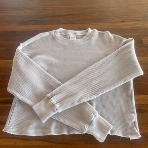 TNA Gray Waffle Knit Women’s Shirt